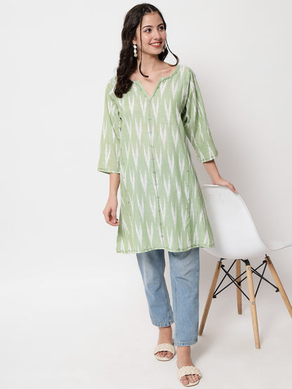 Vibran Ikat Charm Kurti