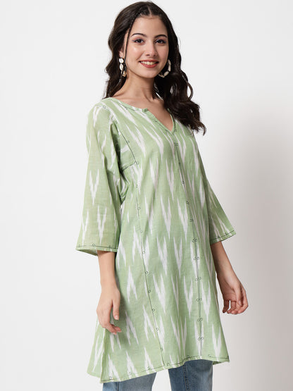 Vibran Ikat Charm Kurti