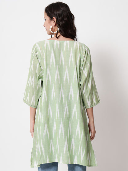 Vibran Ikat Charm Kurti