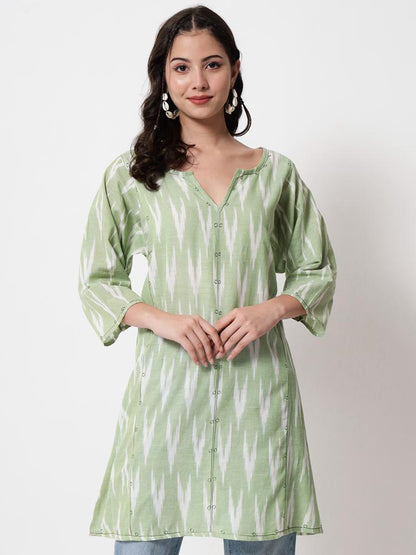 Vibran Ikat Charm Kurti