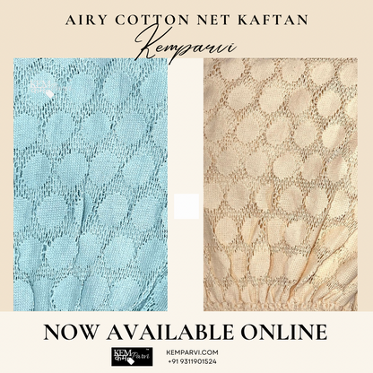 Airy Cotton Net Kaftan