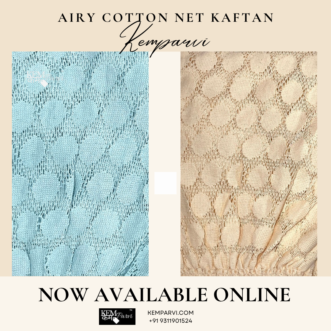 Airy Cotton Net Kaftan (Copy)